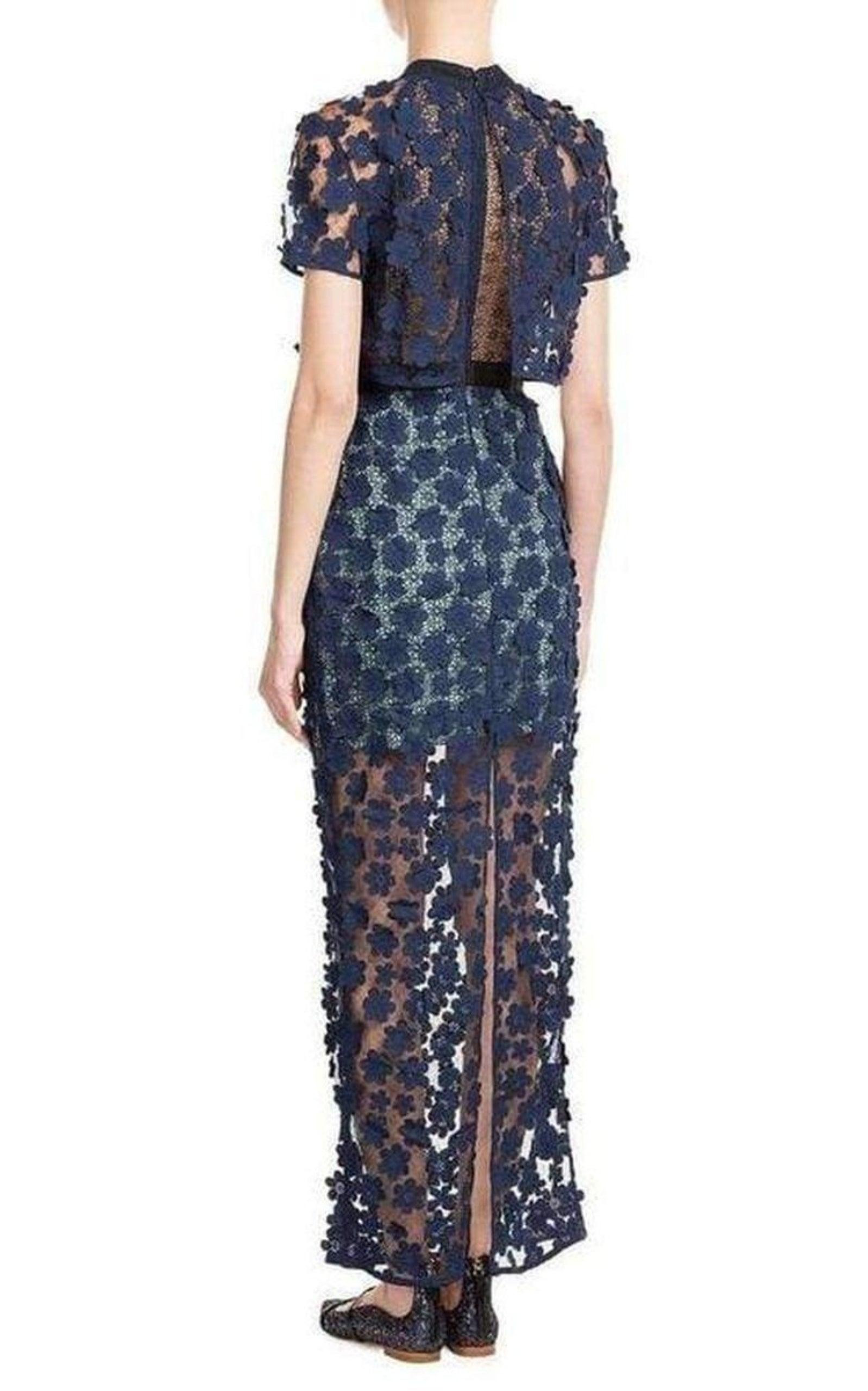 Overlay Lace Maxi Dress - 3