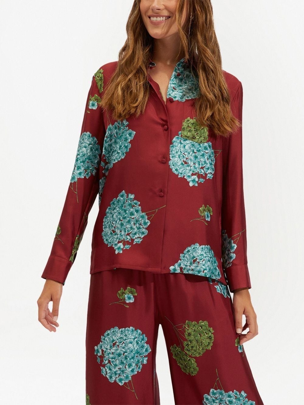 Boy floral-print silk shirt - 2
