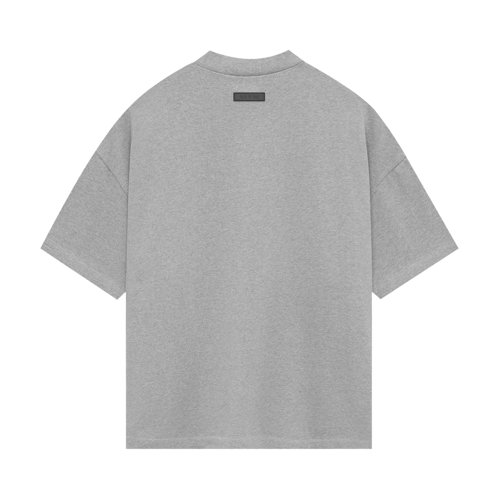 Fear of God Essentials Heavy Jersey Short-Sleeve Tee 'Dark Heather Oatmeal' - 2