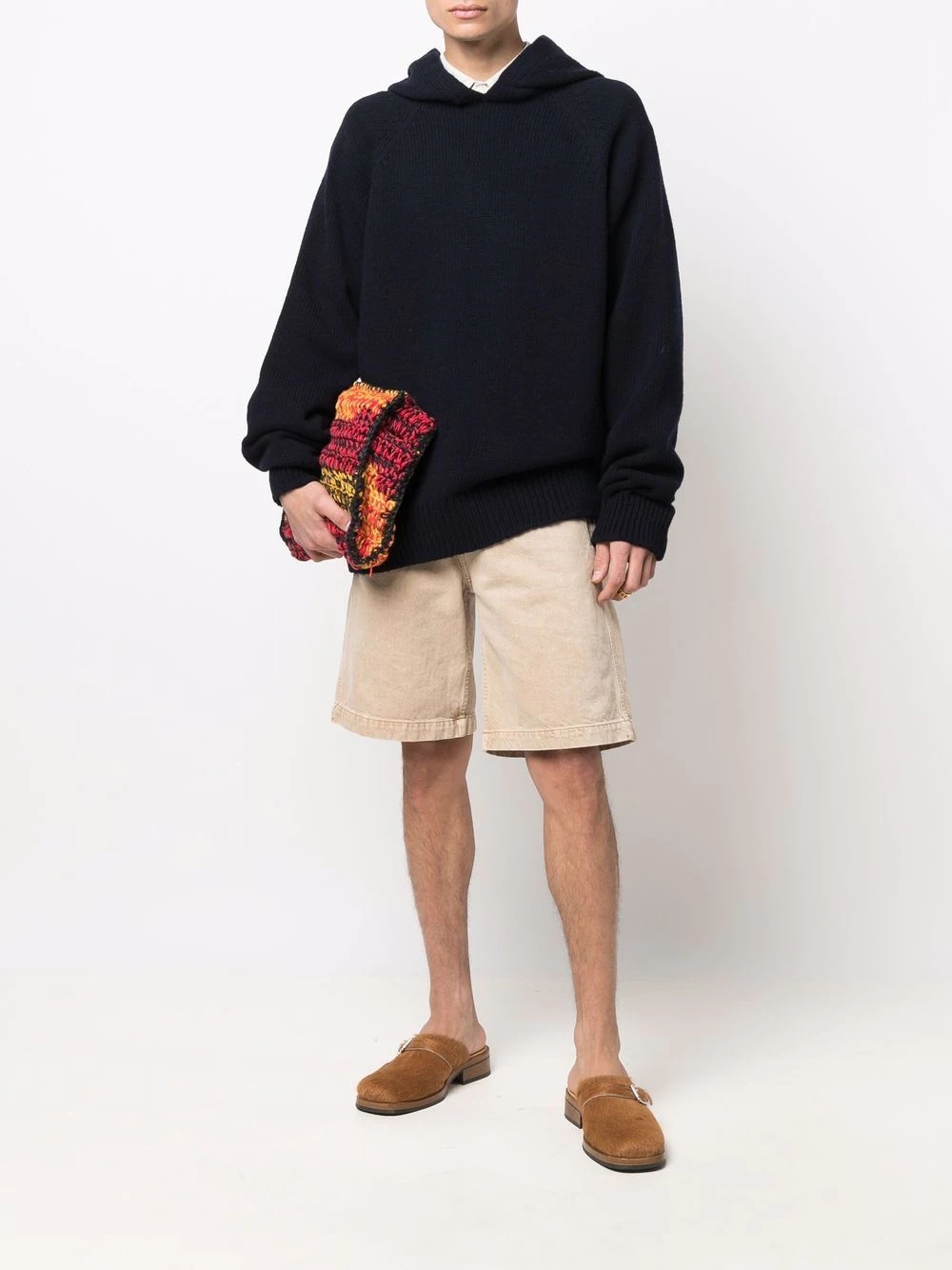 oversize merino-cashmere hoodie - 2