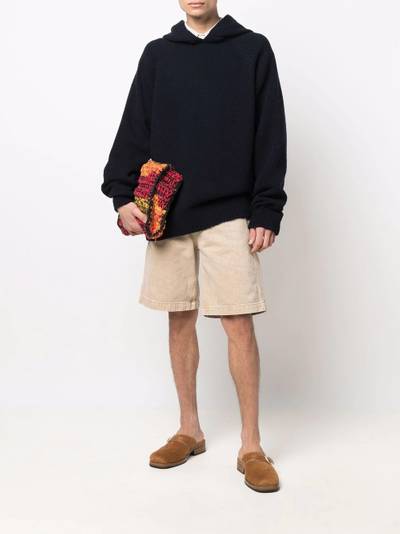 Nanushka oversize merino-cashmere hoodie outlook