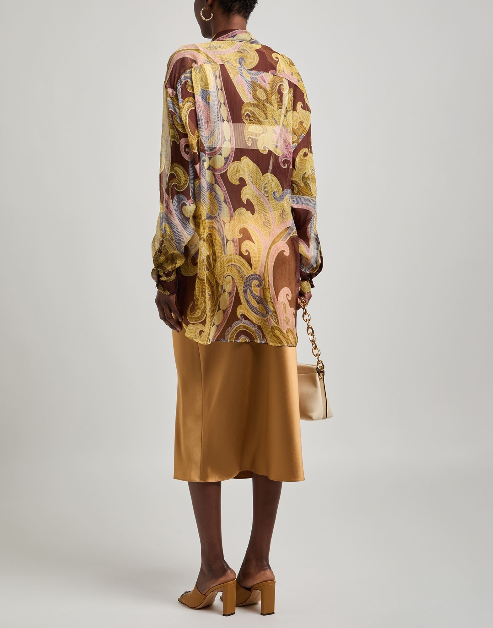 Brown Women's Patterned Shirts & Blouses - 3