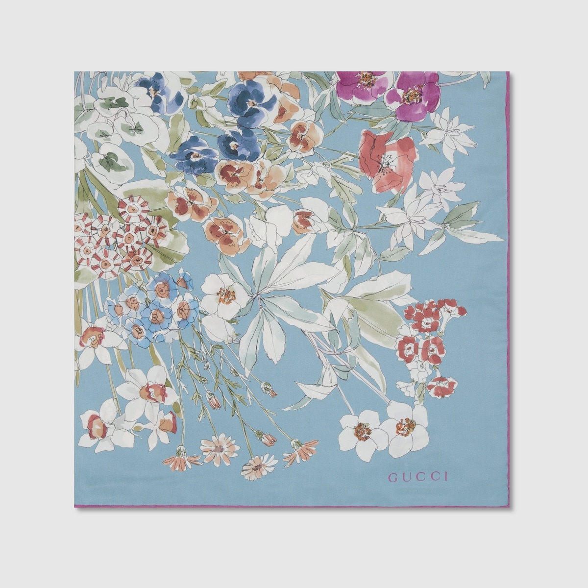 Printed silk carré - 2