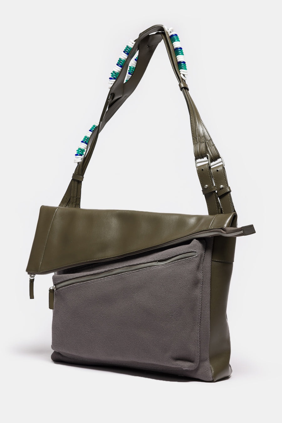 Kiko Kostadinov Jarocka Shoulder Bag in Grey | notreshop