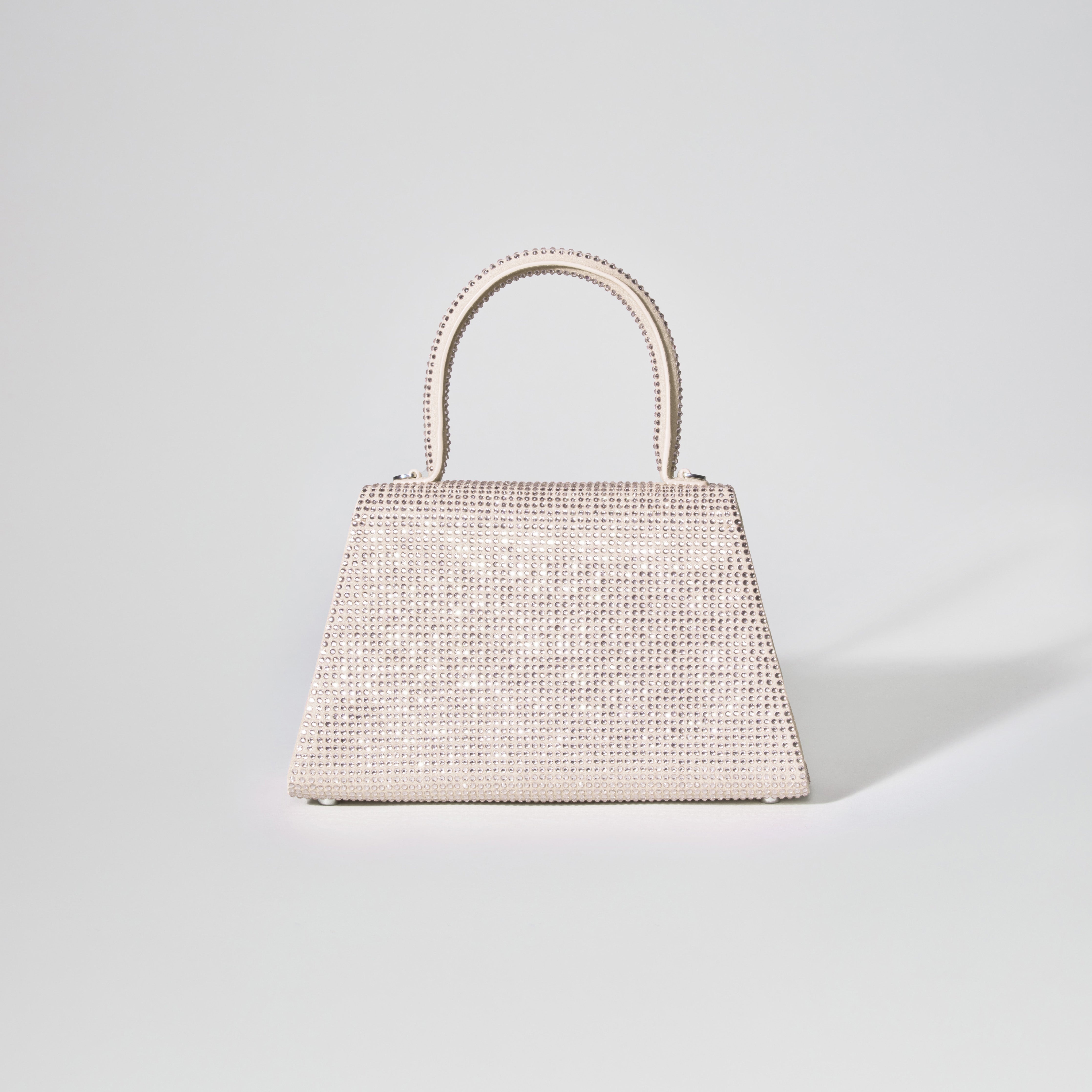 Champagne Rhinestone Bow Envelope Mini Bag - 3