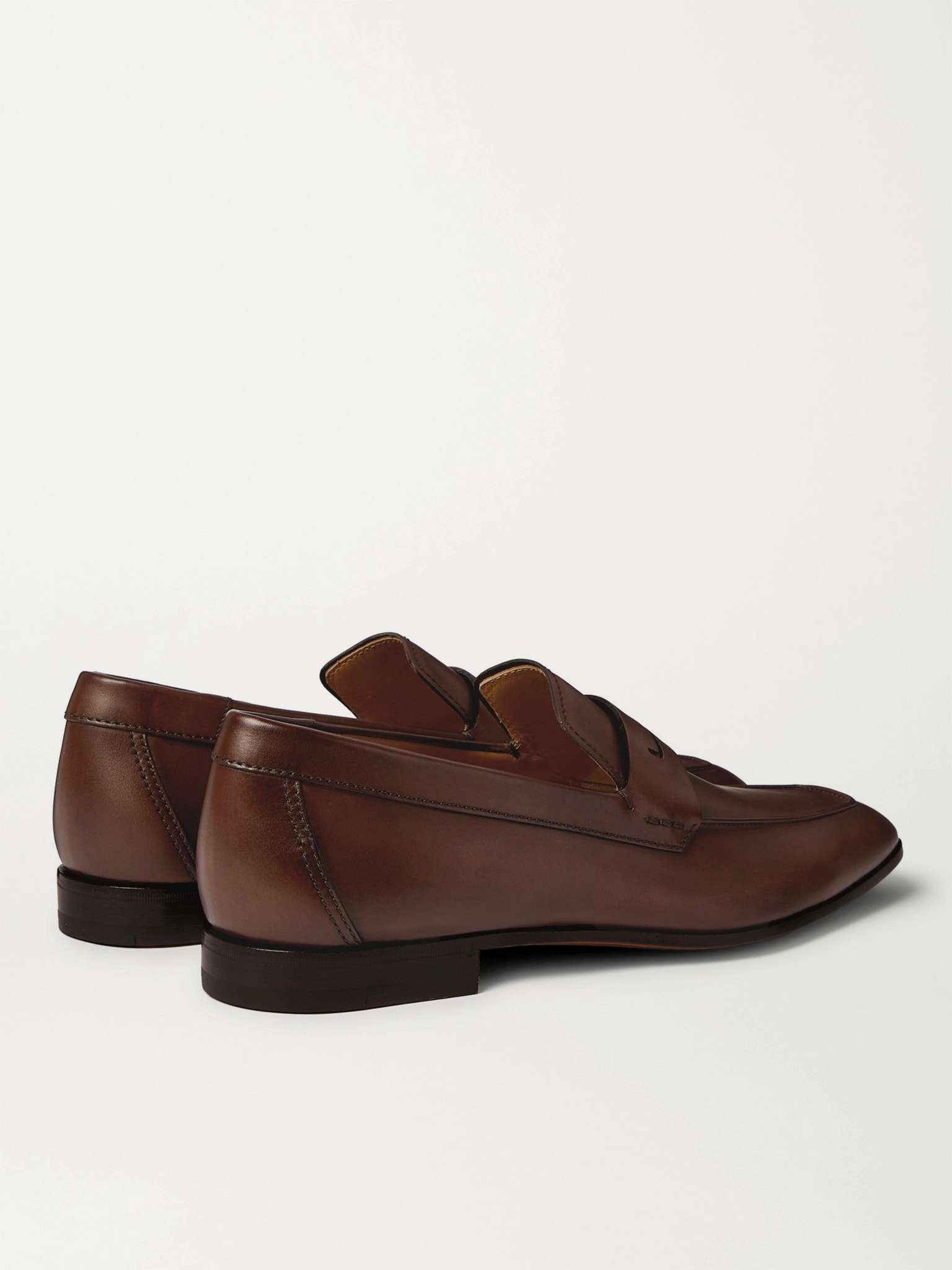 Lorenzo Leather Penny Loafers - 3