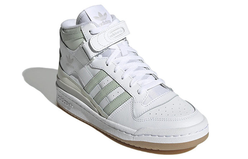 (WMNS) adidas Originals FORUM Mid 'White Linen Green' GX4578 3