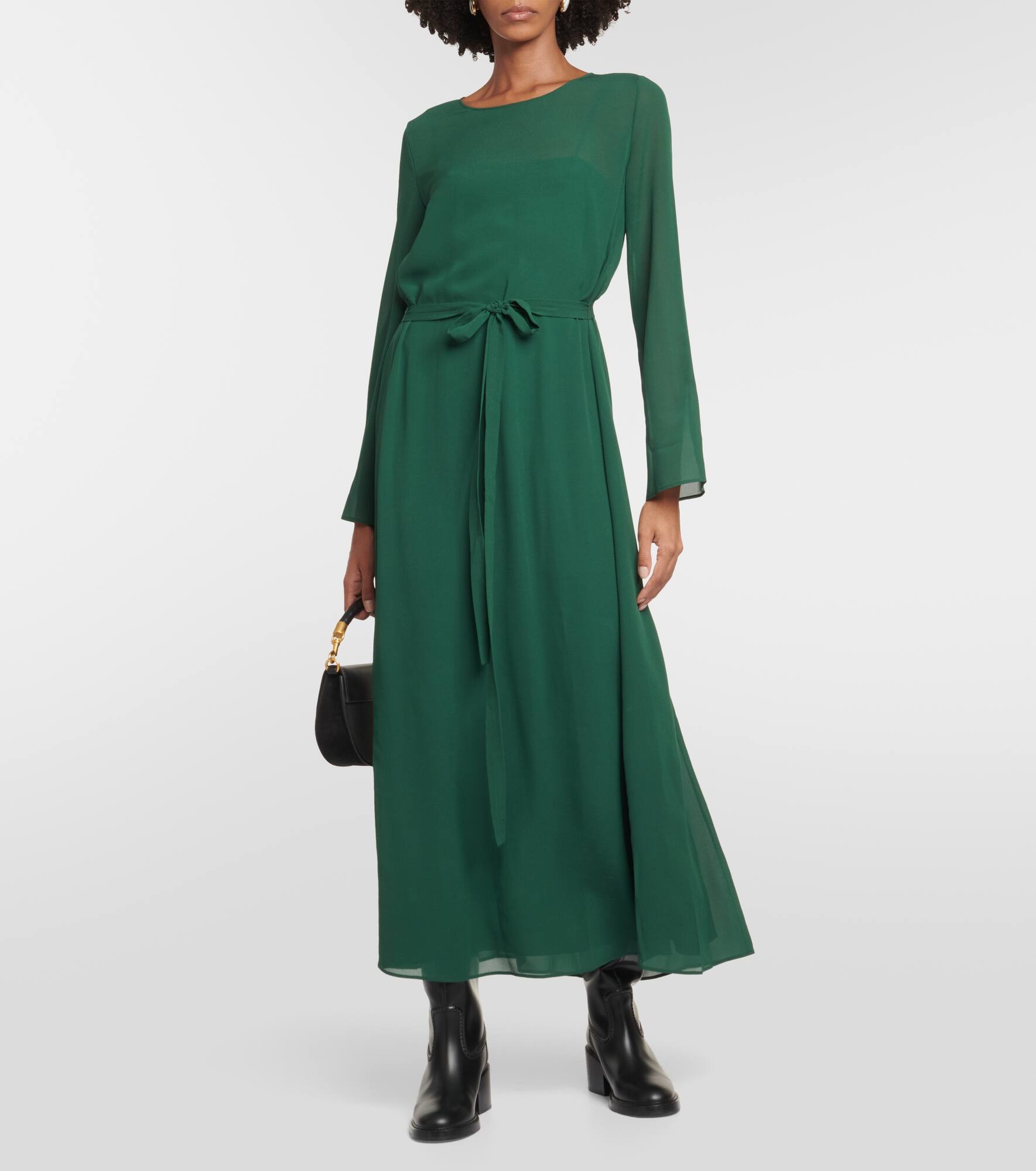 Silk midi dress - 2