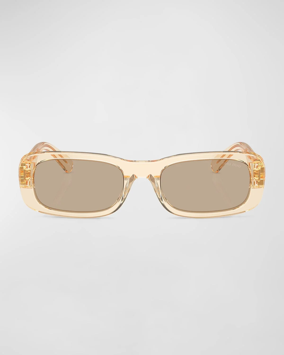 Logo Acetate Rectangular Sunglasses - 1