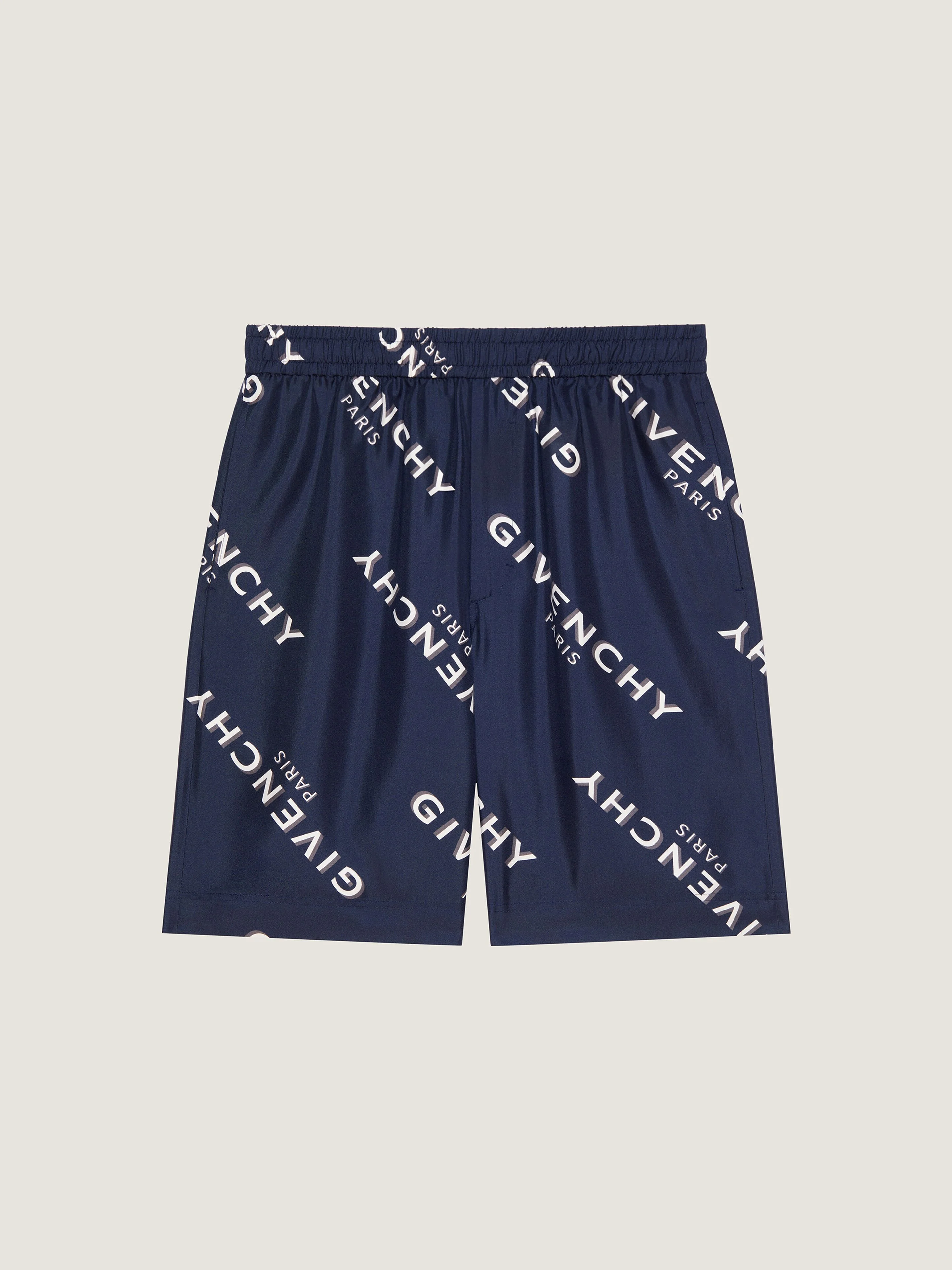 GIVENCHY SHADOW PRINTED BERMUDA SHORTS IN SILK - 1
