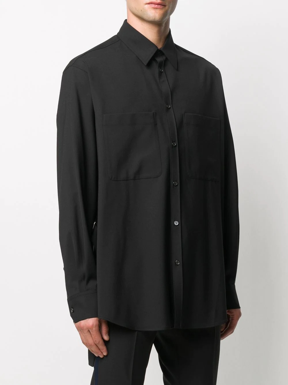 chest pocket long-sleeve shirt - 3