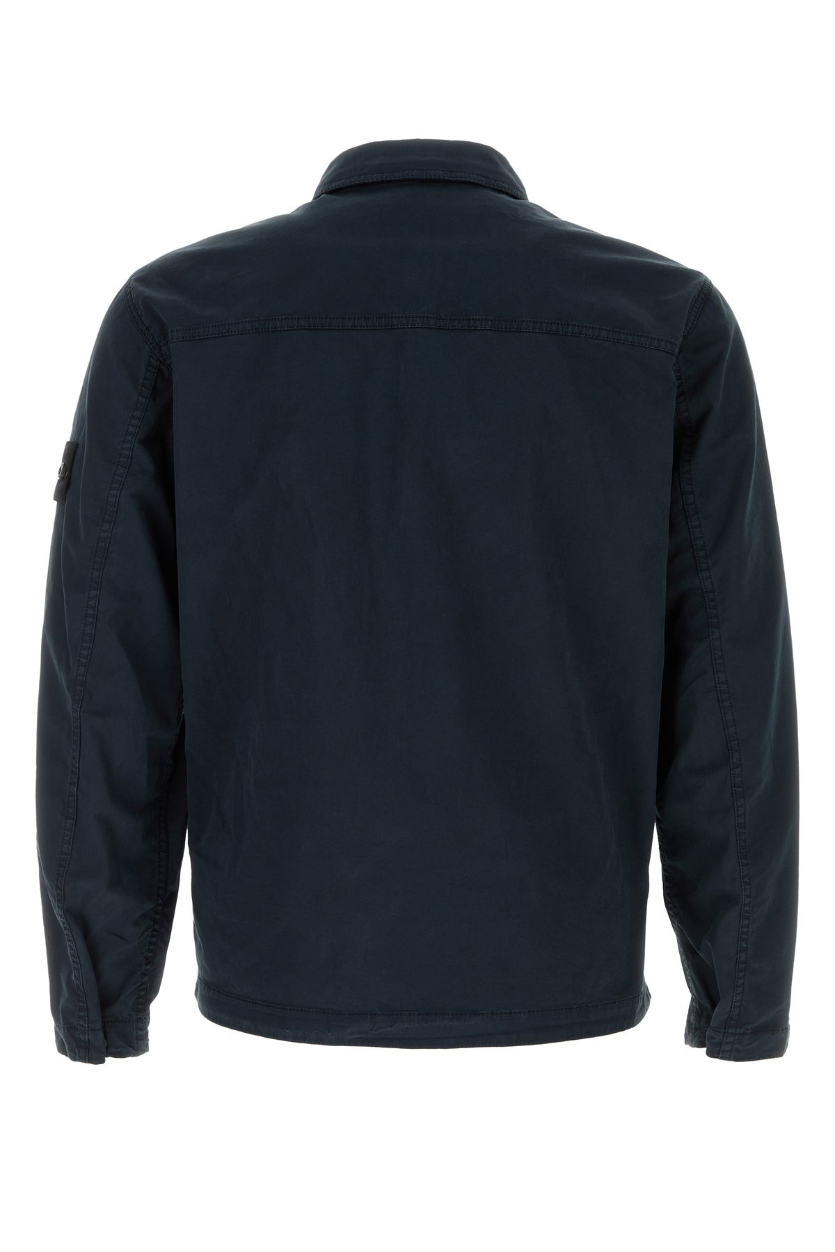 Navy blue stretch cotton jacket - 2
