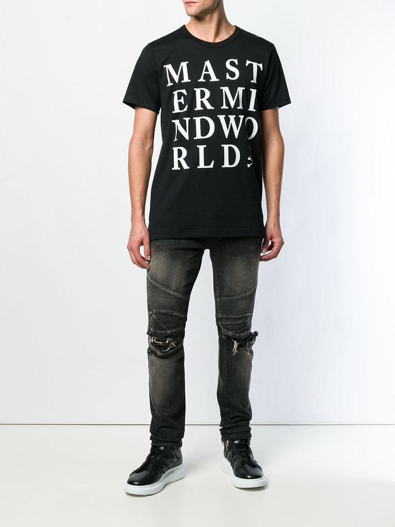 MASTERMIND WORLD logo patch T-shirt outlook