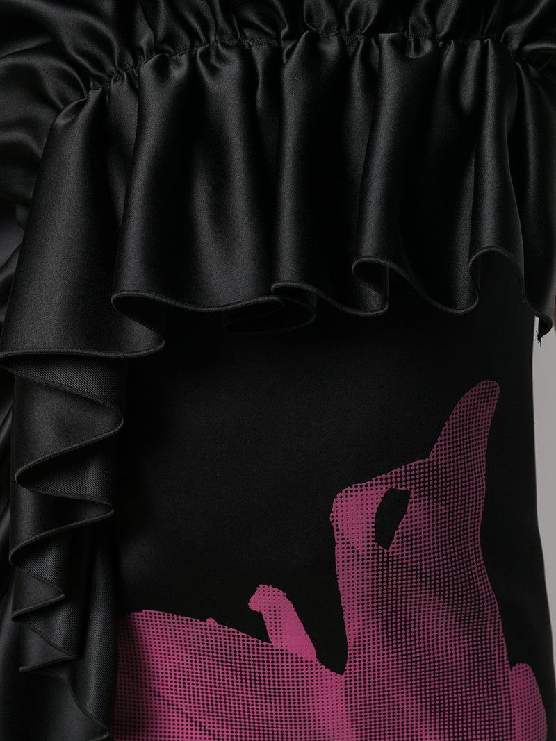 ruffle trim evening dress 5