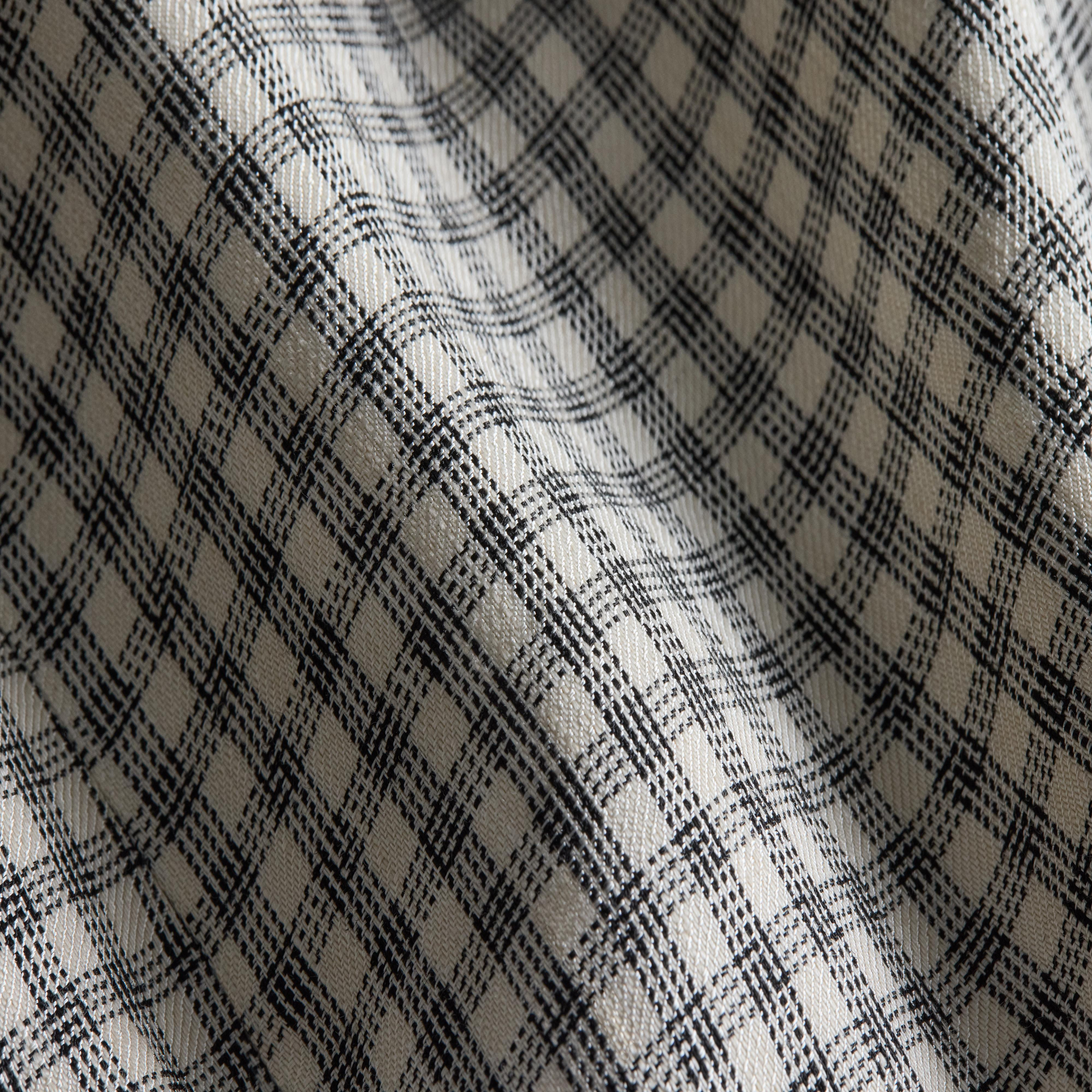Relaxed Blazer in Checked Linen-Blend - 7
