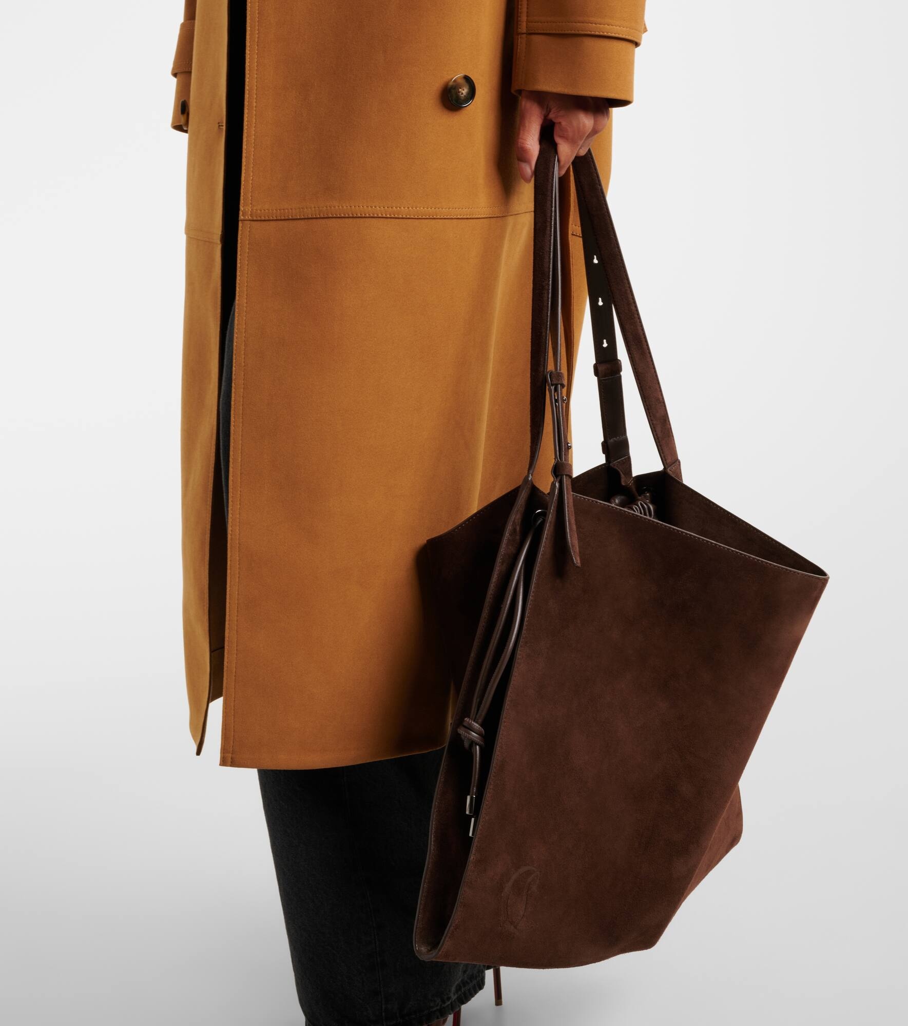 Baggy suede tote bag - 6