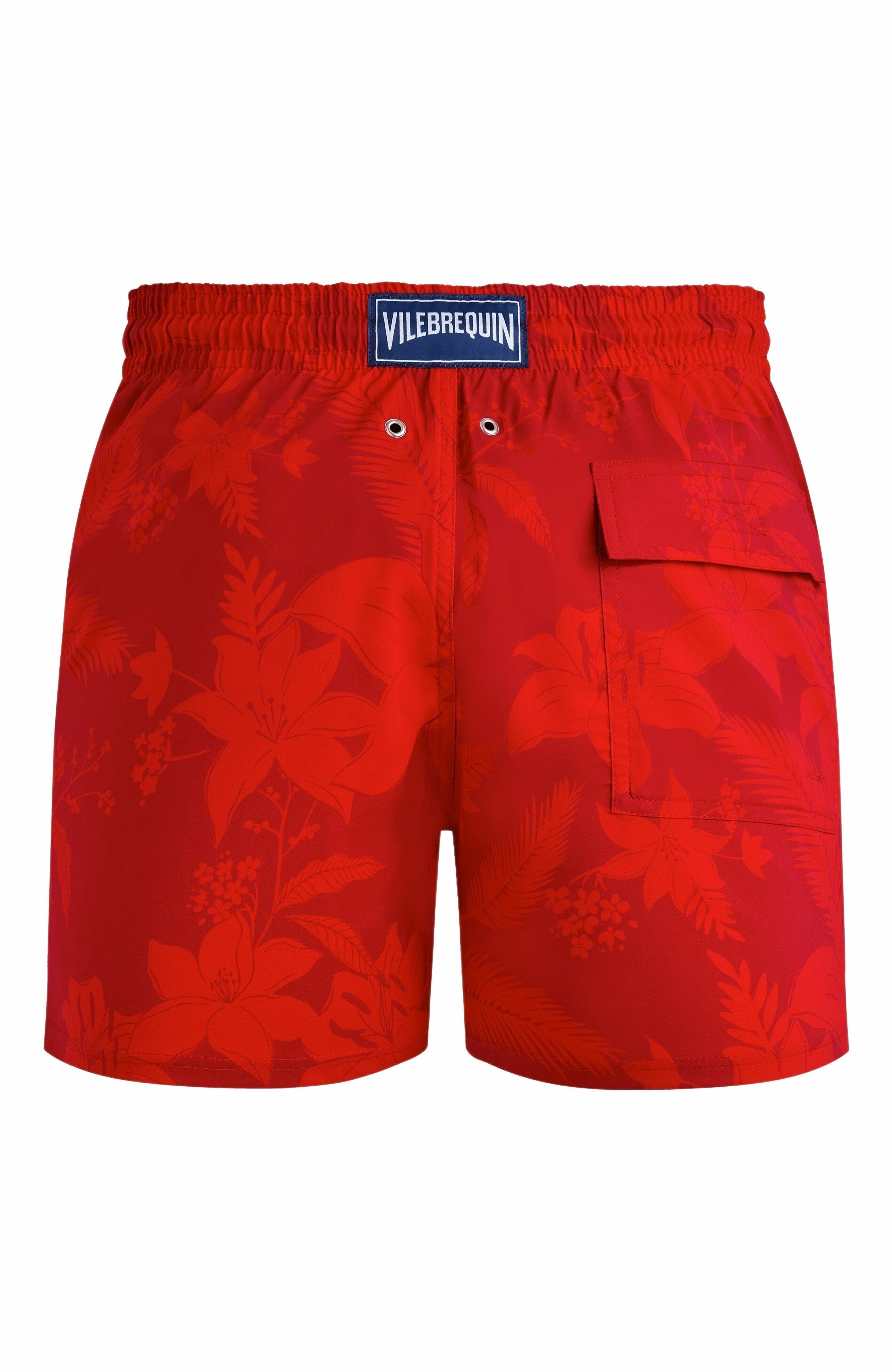 Vilebrequin Men's Flower Power Stretch Short Swim Shorts in Lipstick at Nordstrom - 3