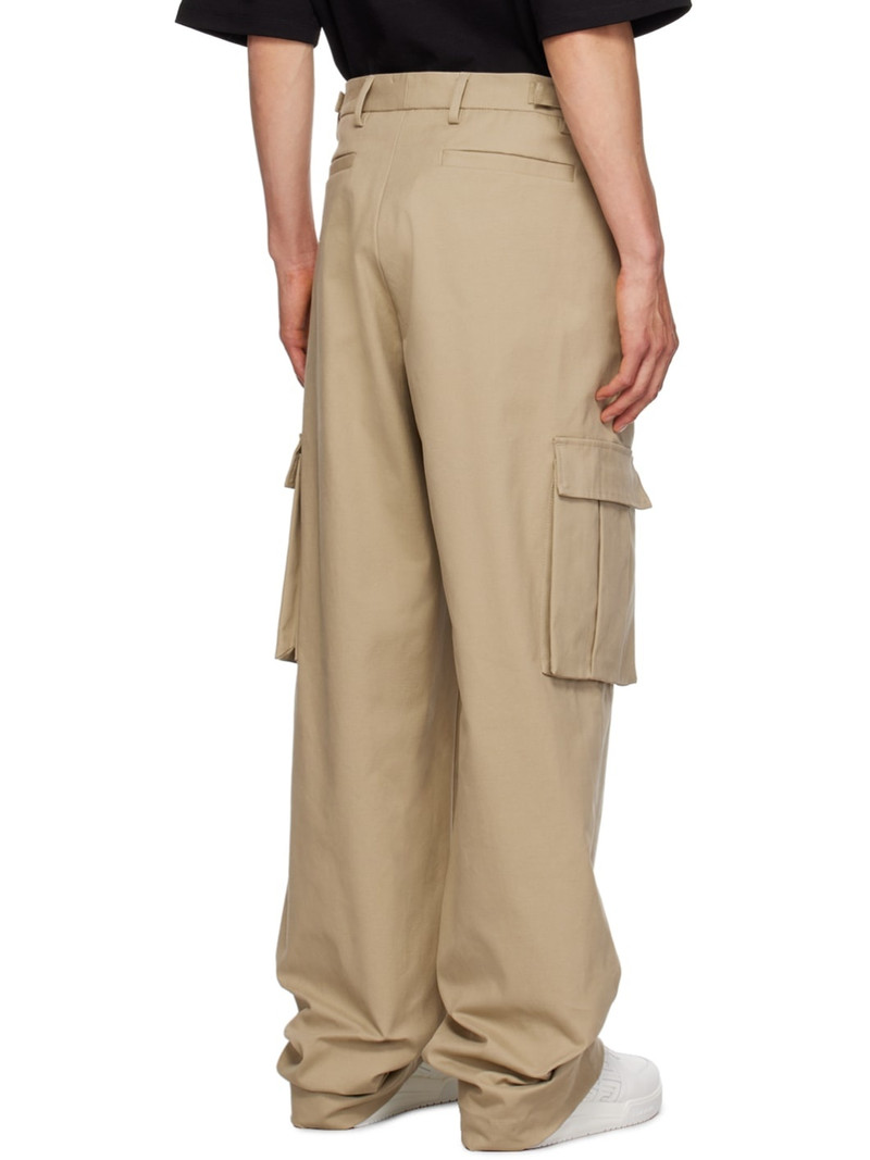 Beige Cinch Cargo Pants 3