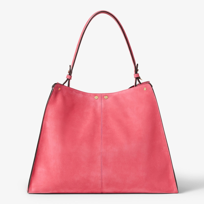 Fendi Way Large Petunia pink suede bag 5