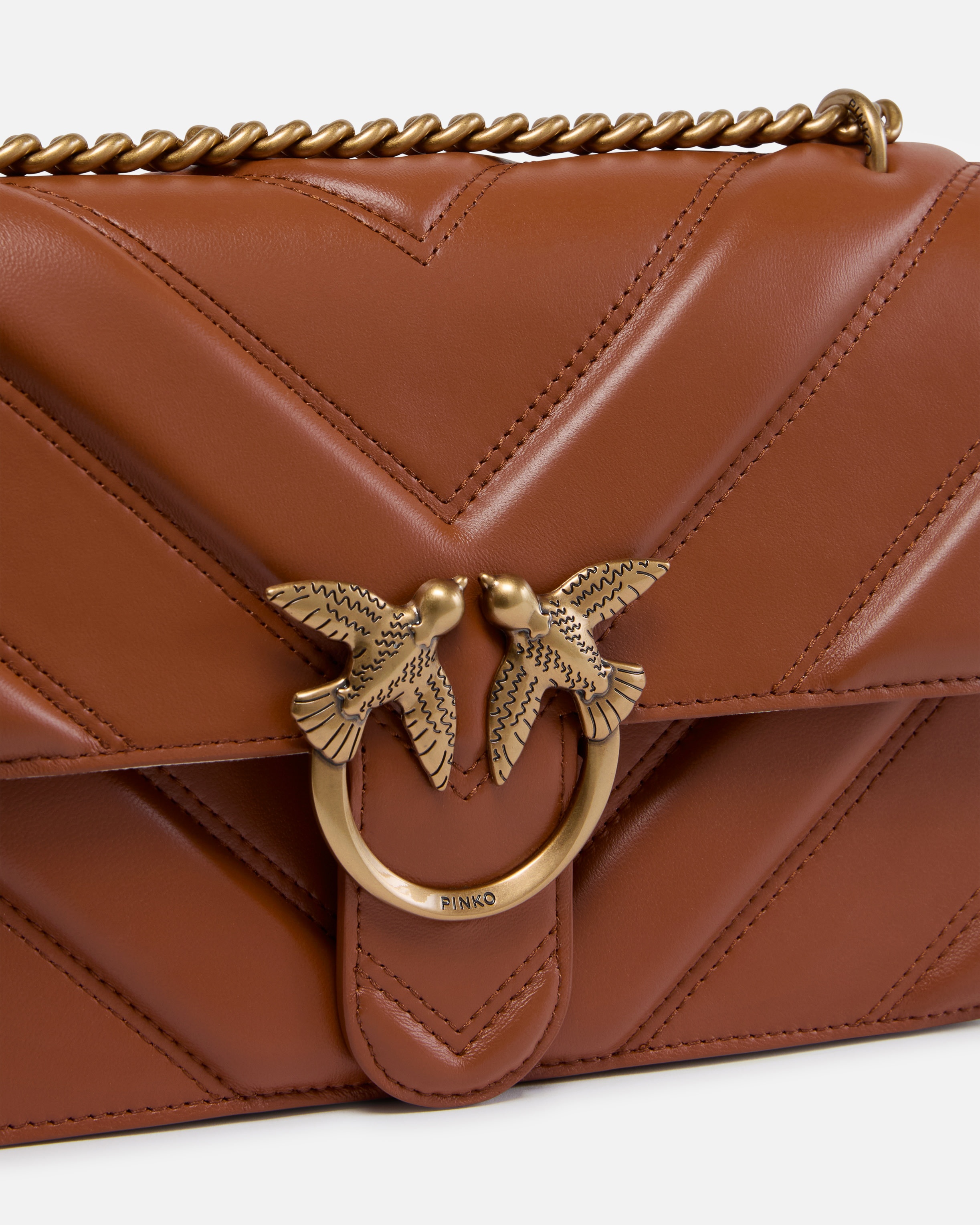 LOVE BAG QUILTED CROSSBODY BAG WITH CHEVRON MOTIF AND LOGO - 3