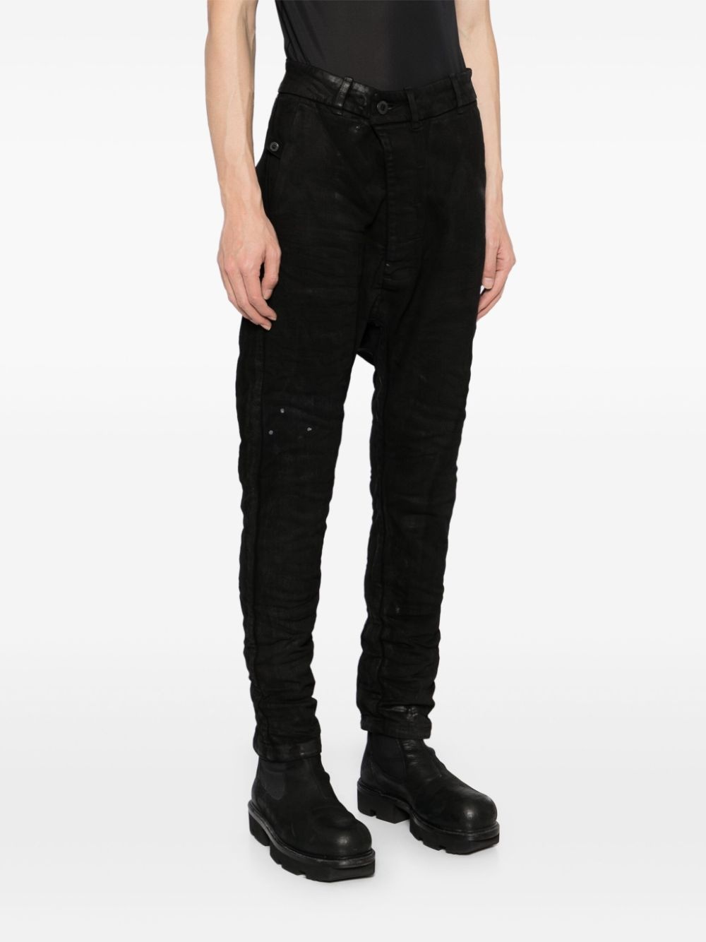 moulded drop-crotch jeans - 3