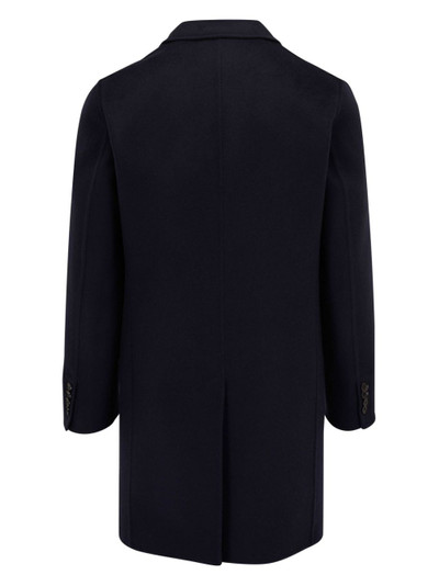 Brioni single-breasted wool blend coat outlook