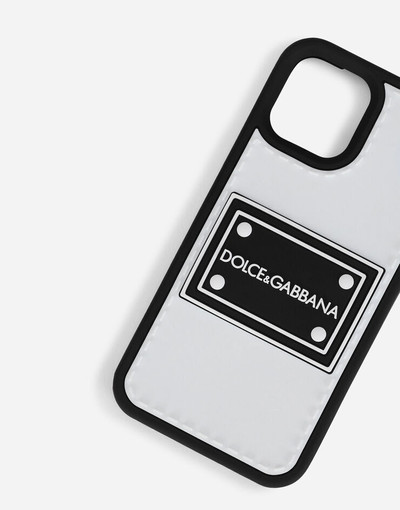 Dolce & Gabbana Rubber iPhone 12 Pro cover with branded plate outlook