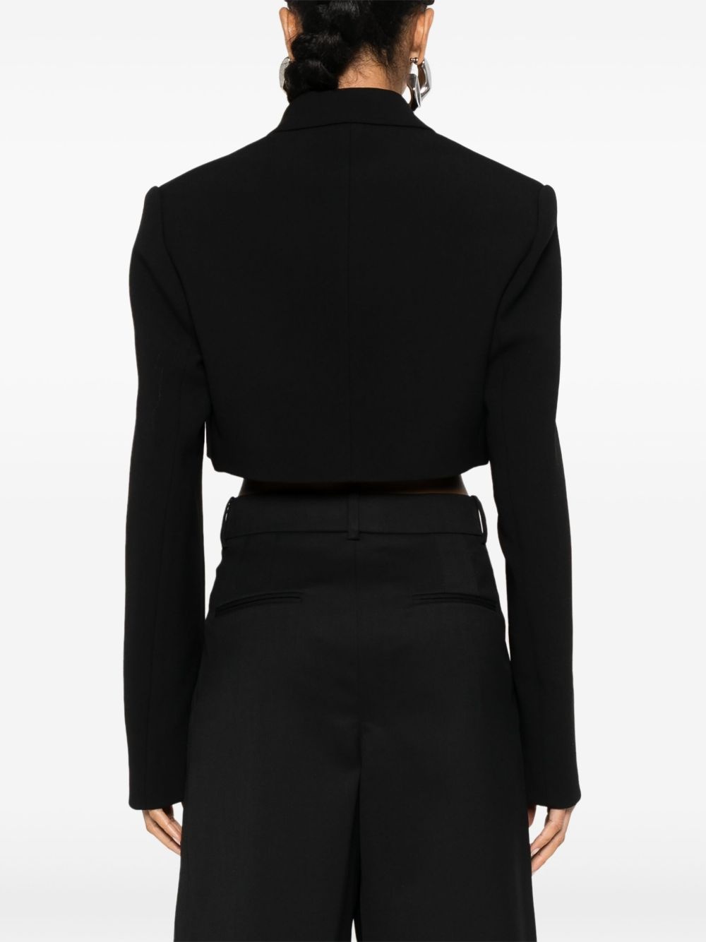 cropped blazer - 4