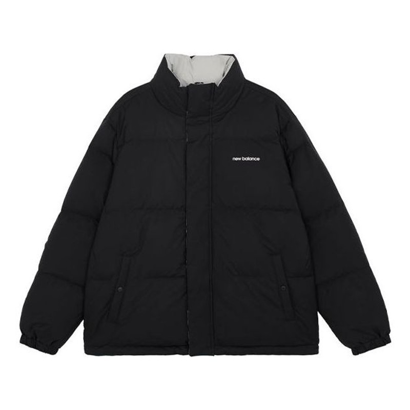 New Balance Warm and Windproof Sports Down Jacket 'Black Grey' AMJ14306-BK - 1