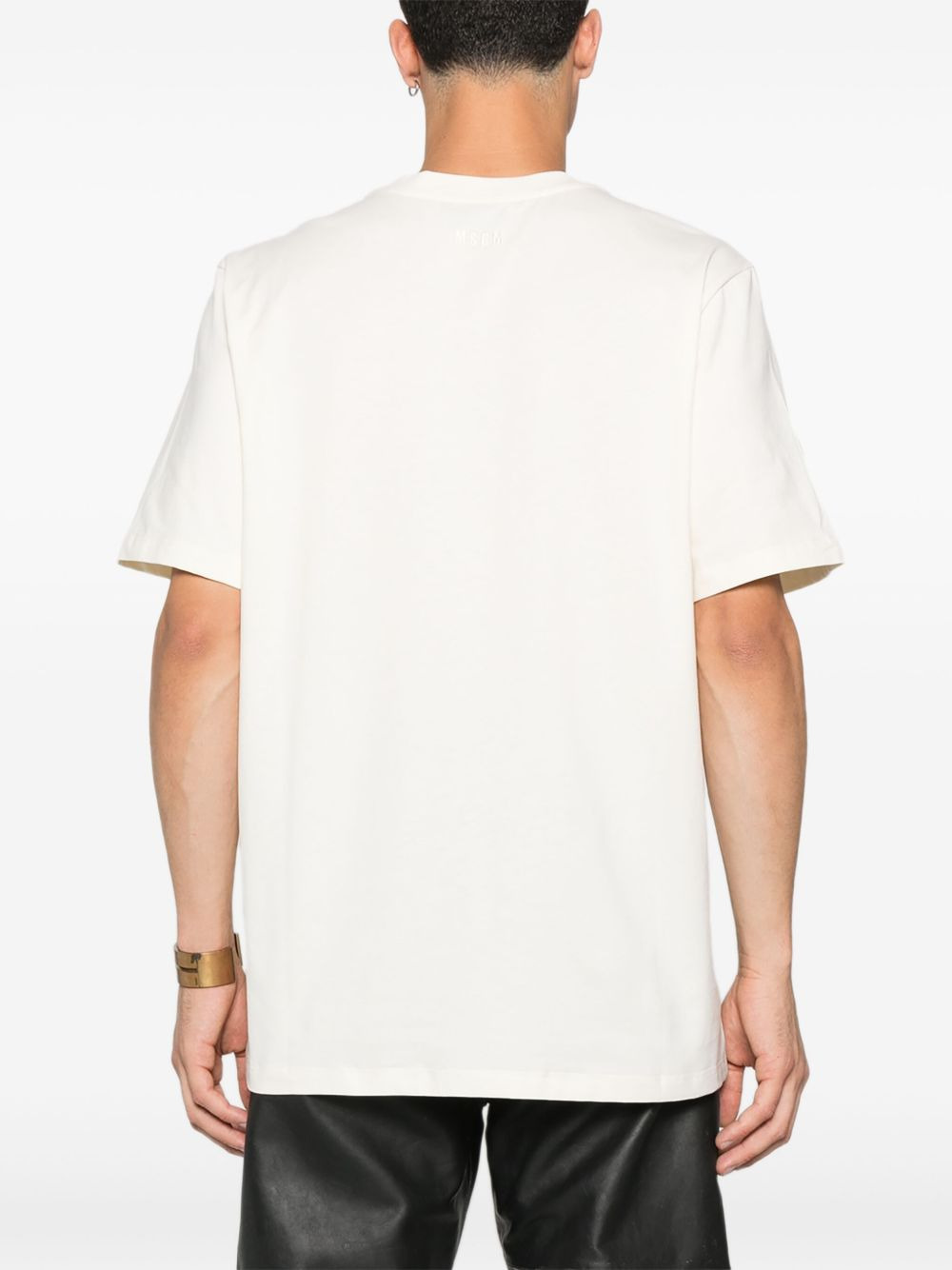 logo-print cotton T-shirt - 3