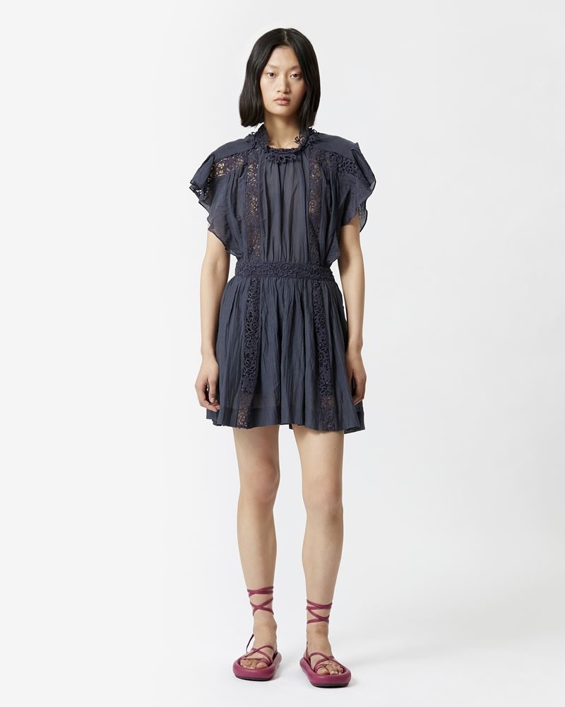 GISELE LACY COTTON MINI DRESS - 2