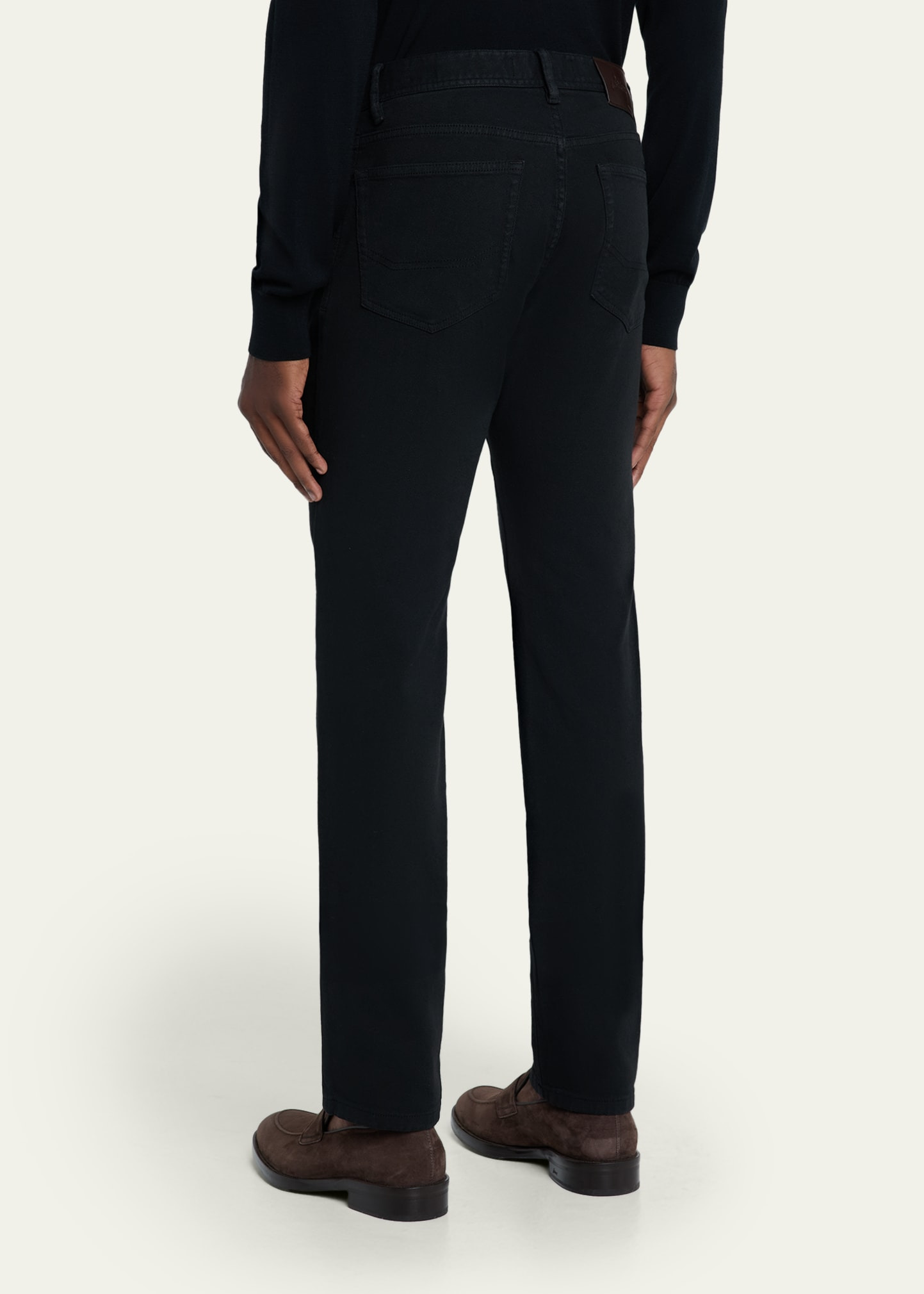 Men's Cotton Denim Five-Pocket Pants - 3