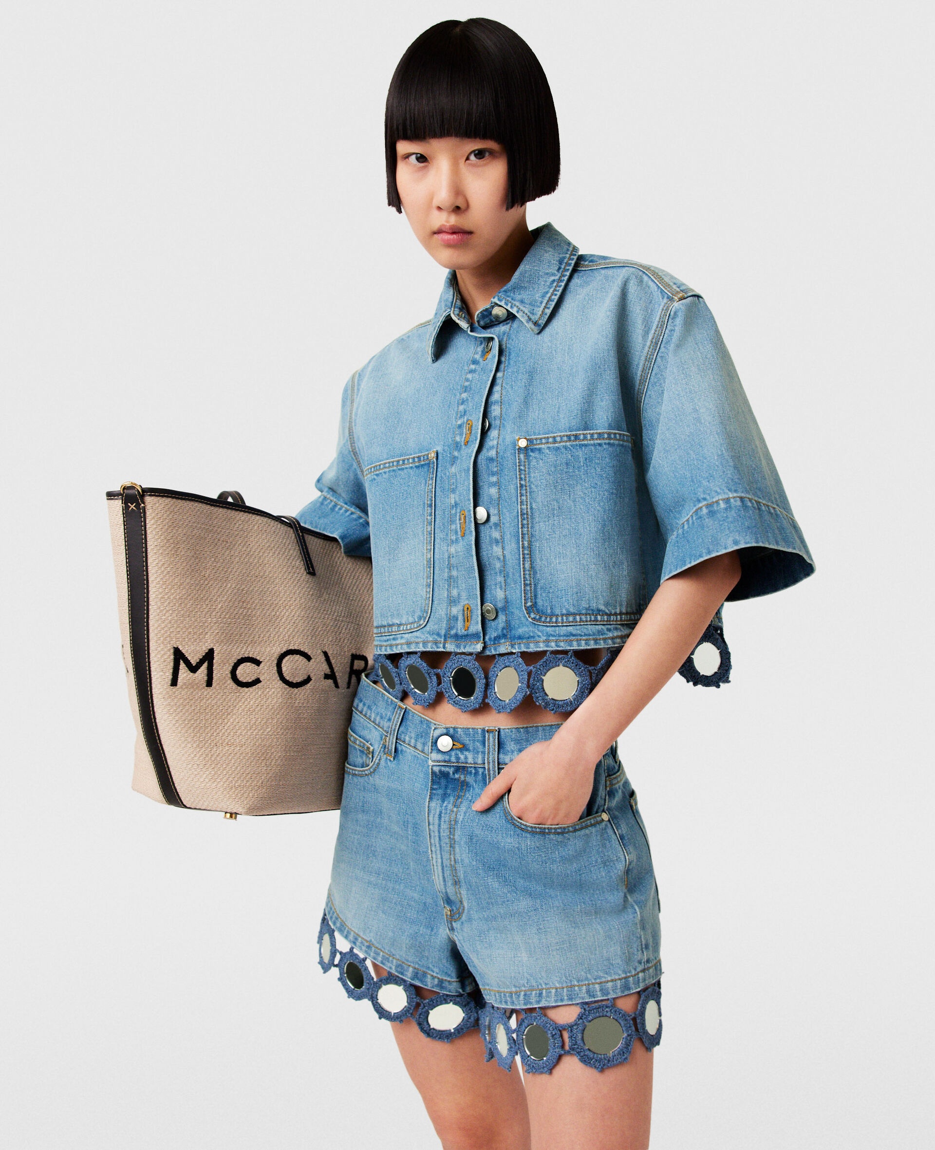 Mirror Crochet Boxy Shirt - 2
