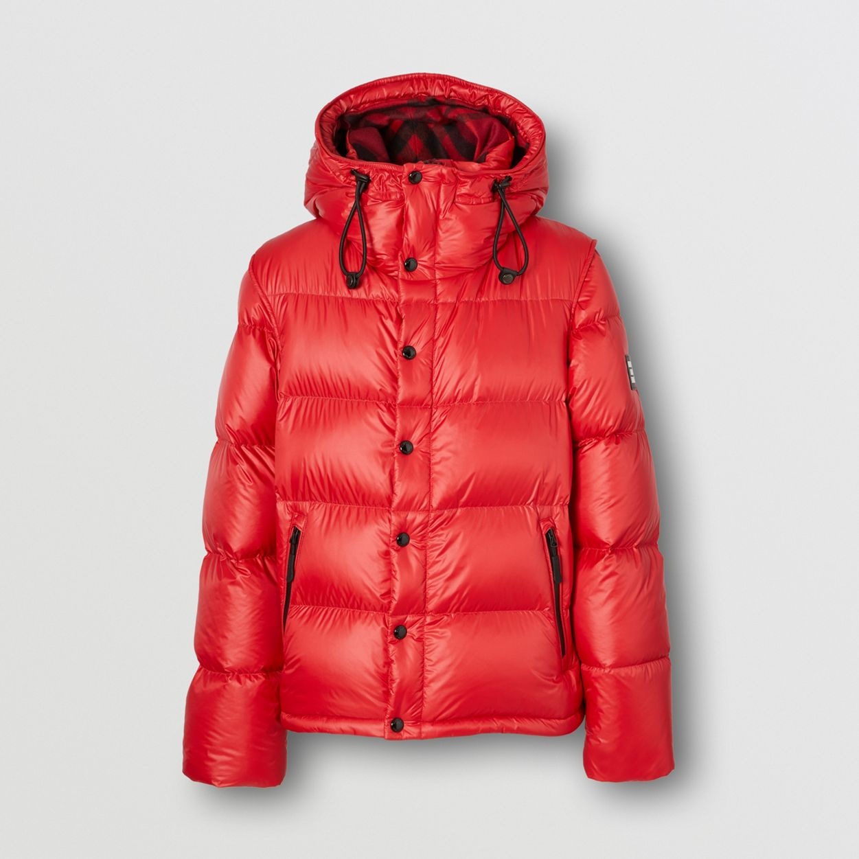 Detachable Sleeve Hooded Puffer Jacket - 1