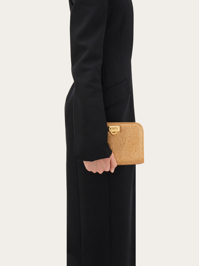 FERRAGAMO Diana mini clutch outlook