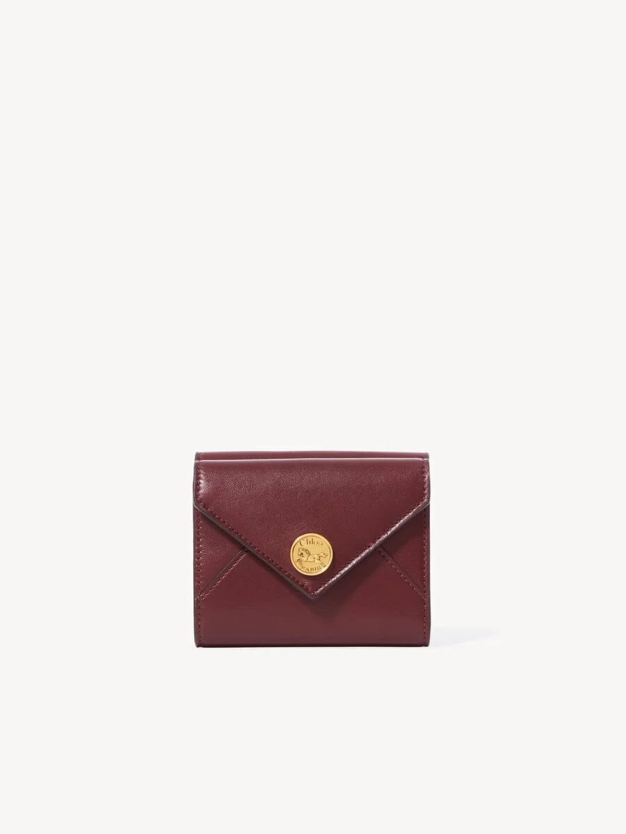 SMALL ENVELOPE TRI-FOLD IN SOFT & SUEDE LEATHER - 1