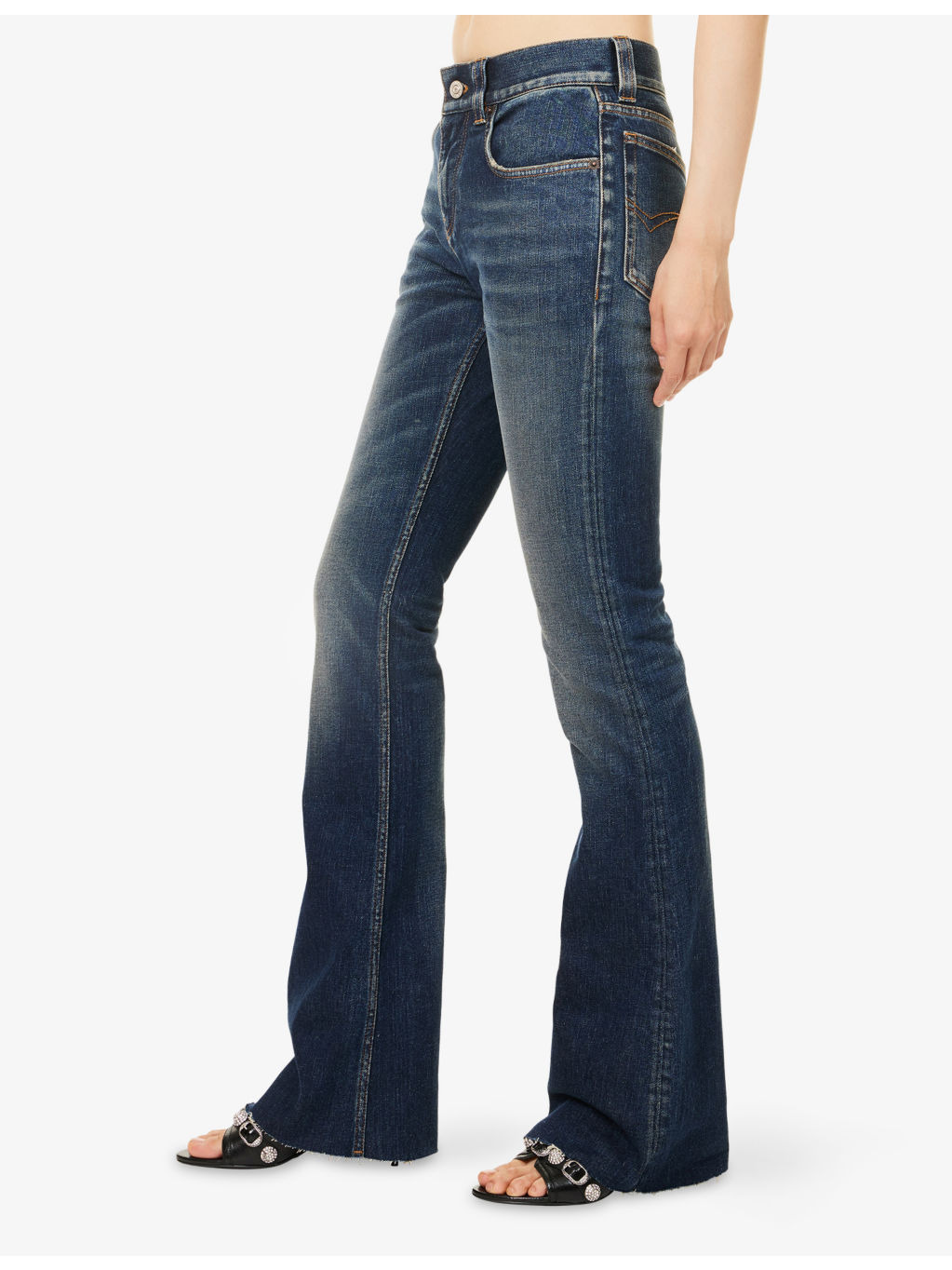 Slim-Fit Bootcut-Leg Denim Jeans - 3