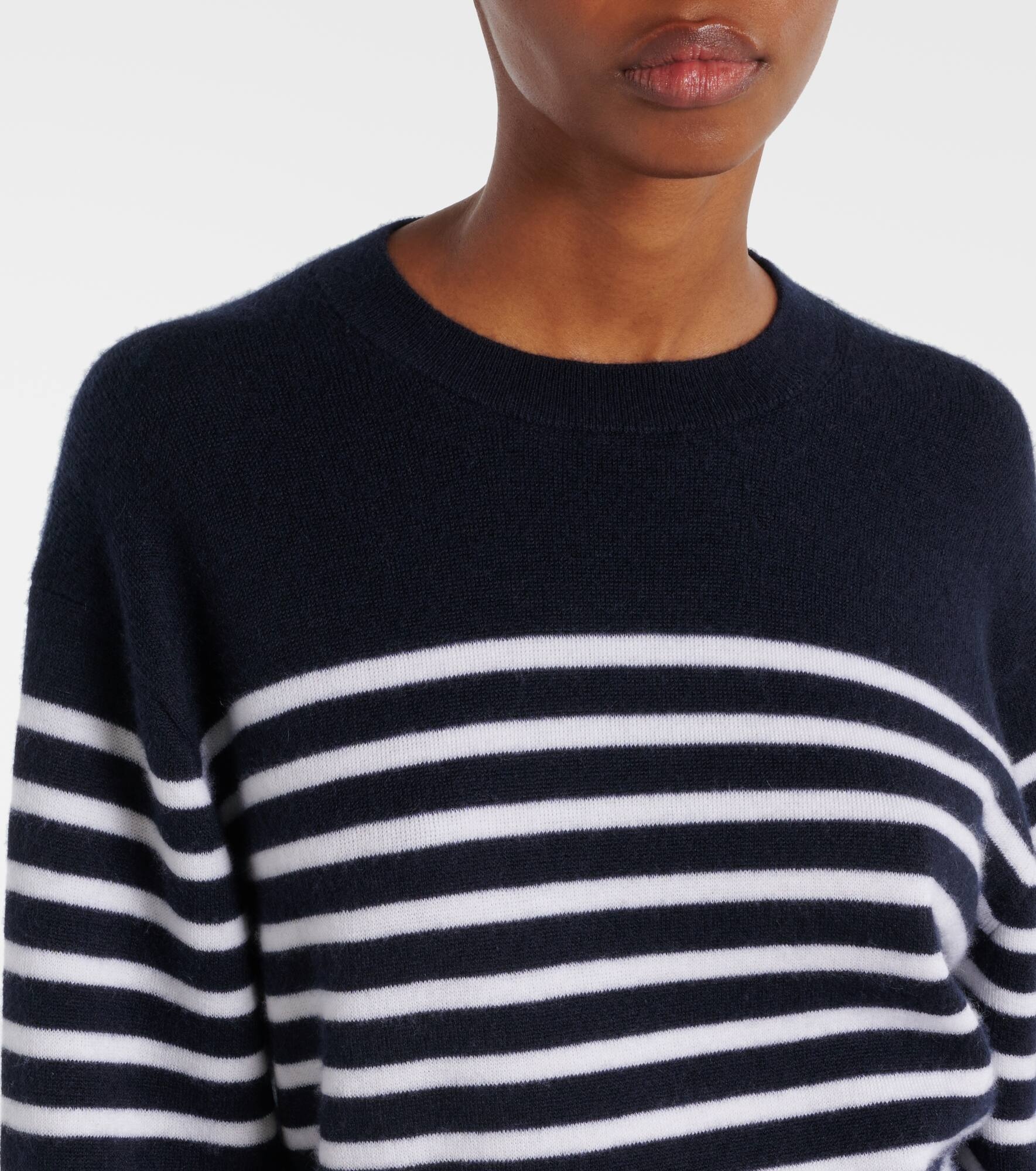 Viola striped cashmere-blend sweater - 4