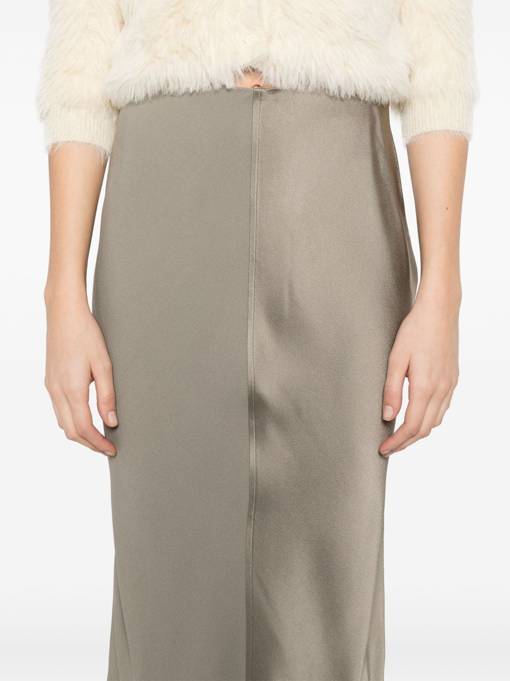 satin midi skirt - 5