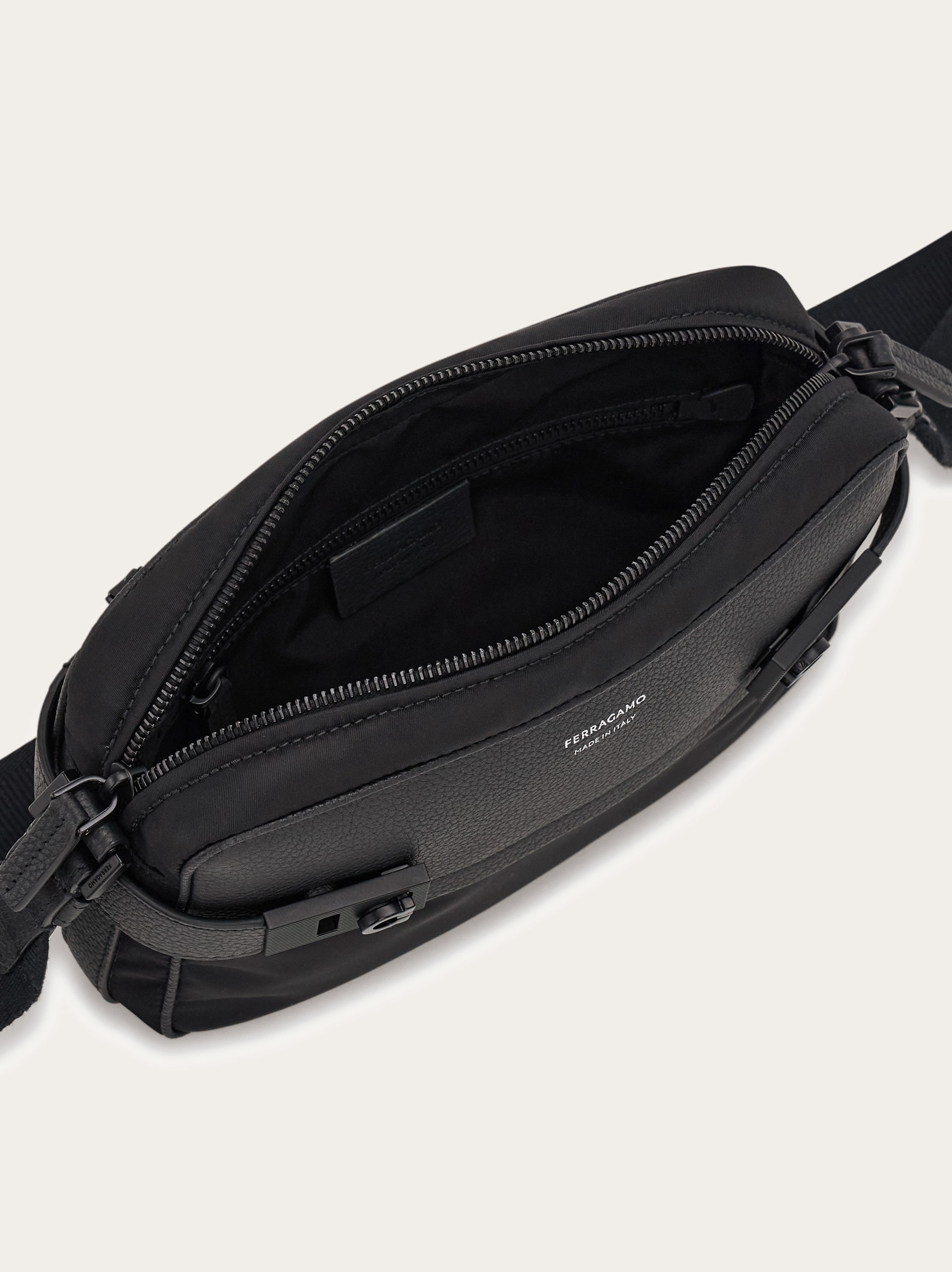Crossbody bag with Gancini buckles - 5