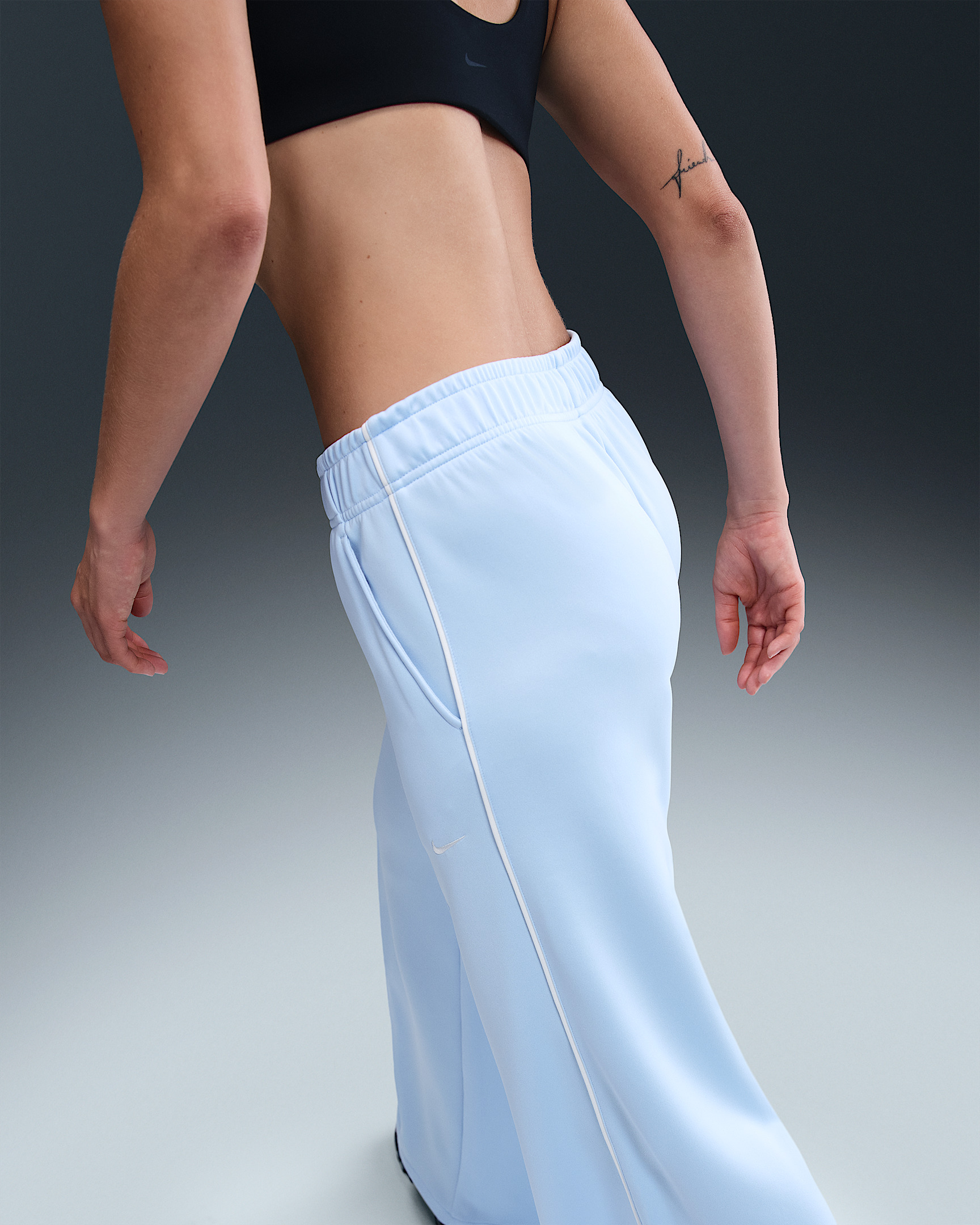 Nike Sportswear Women's Mid-Rise Wide-Leg Track Pants - 3