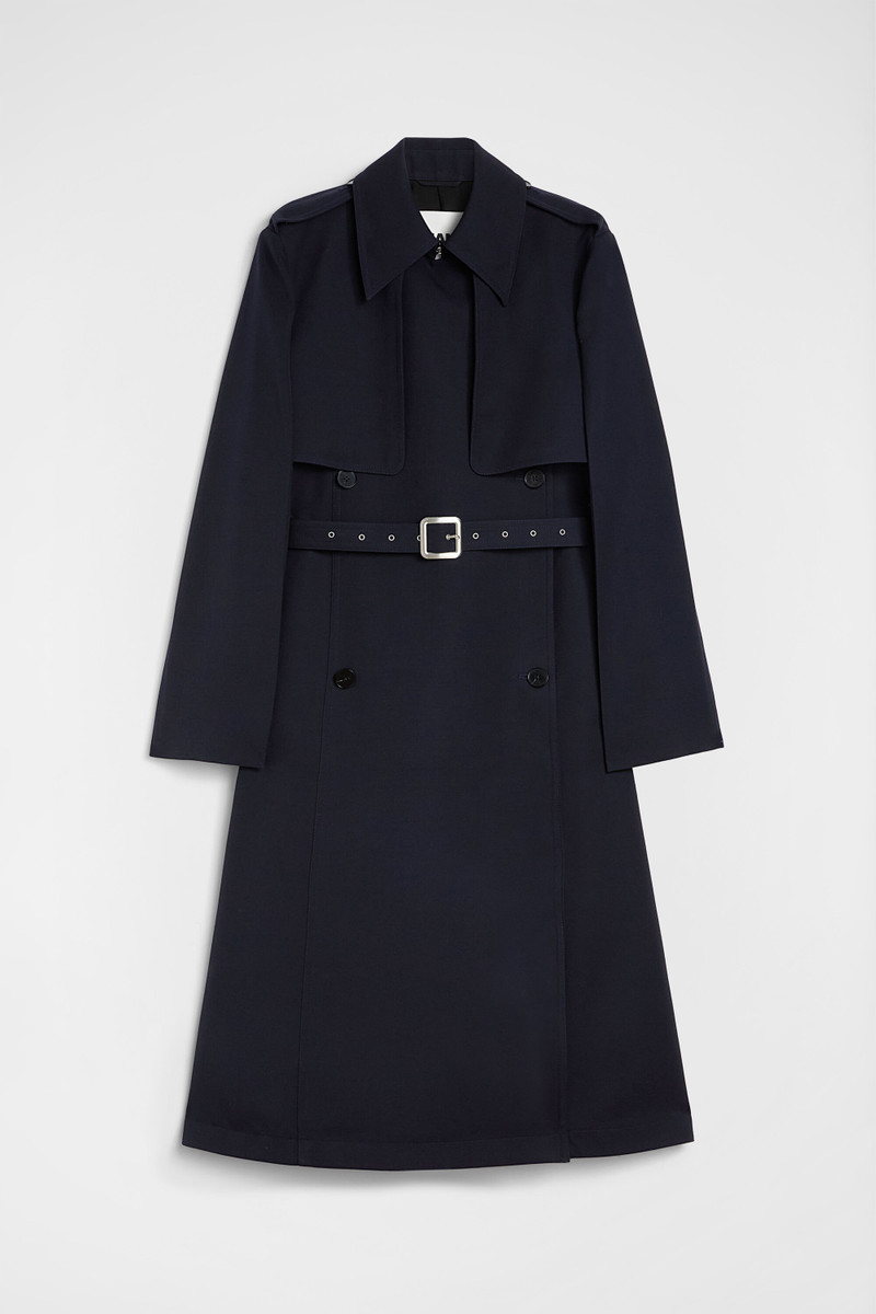 Wool Gabardine Trench Coat 1
