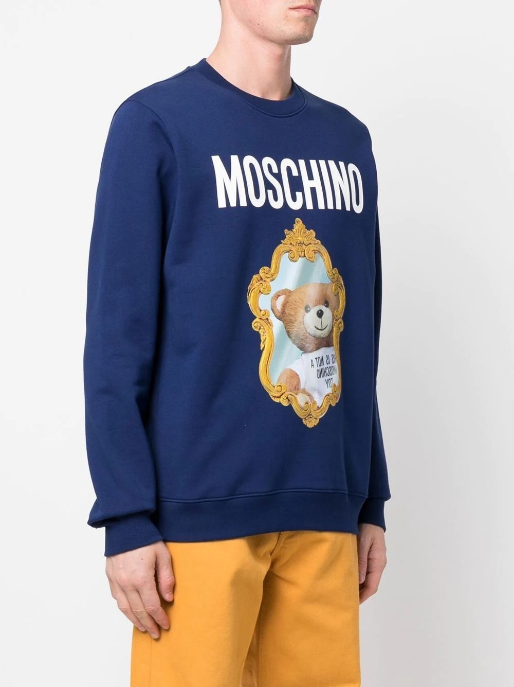 logo bear-print sweatshirt - 3