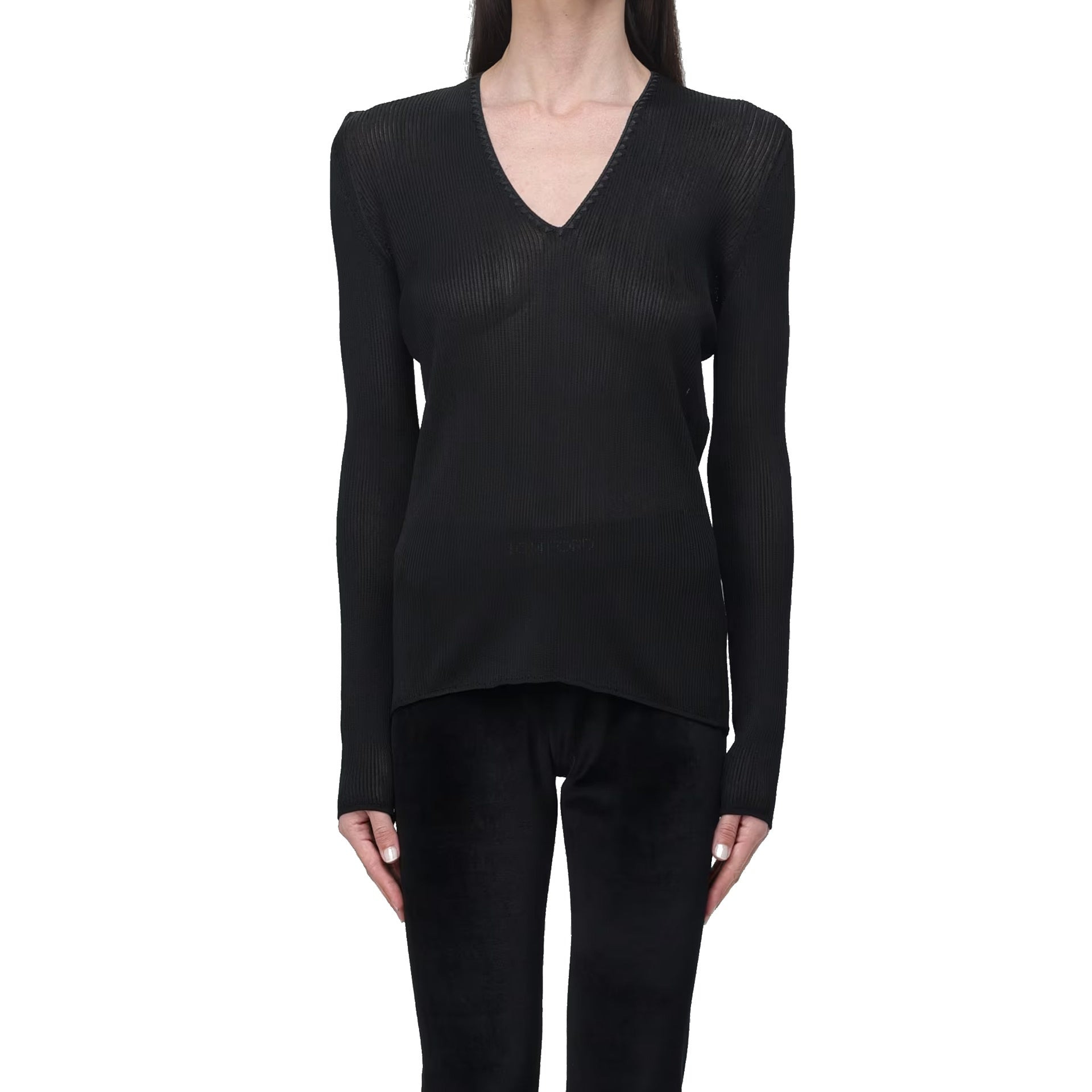 Tom Ford Sheer Fine-Ribbed Top Women - 2