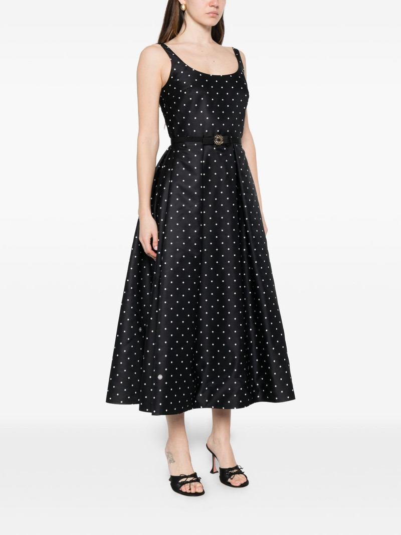 polka-dot belted midi dress 3