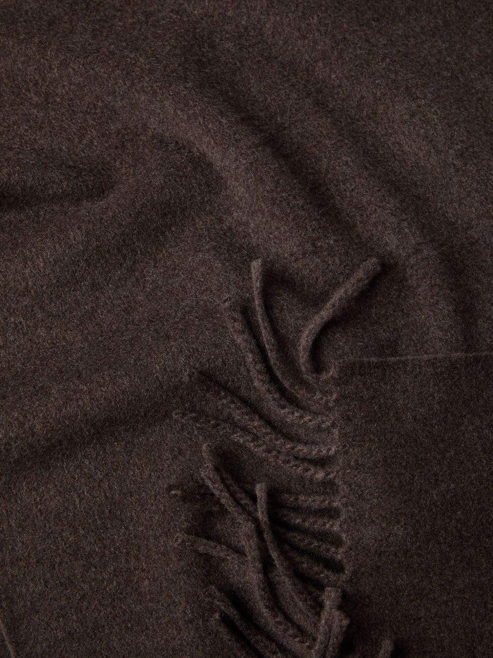 fringe cashmere scarf - 3