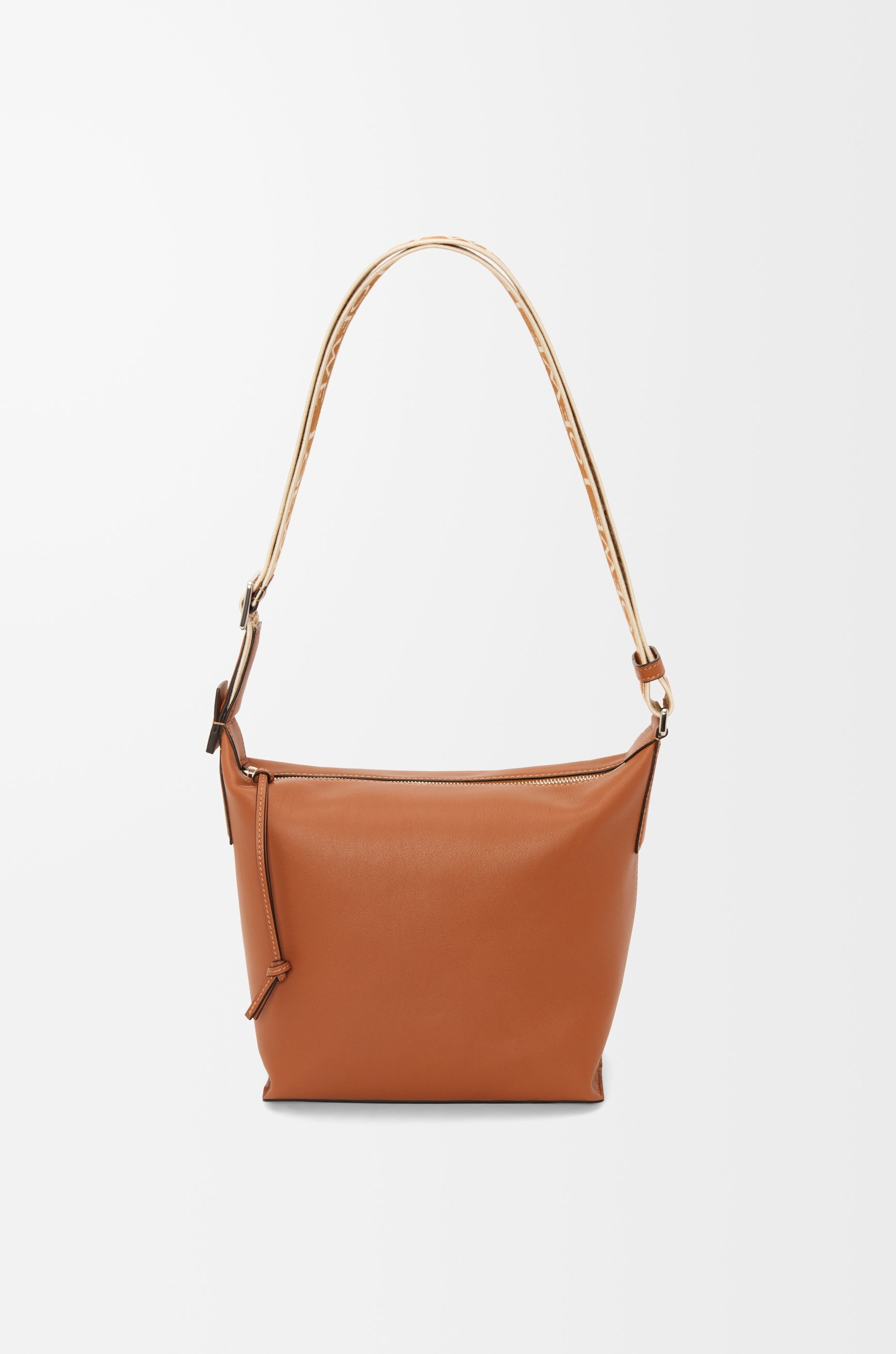 Small Cubi Crossbody bag in supple smooth calfskin and jacquard - 4