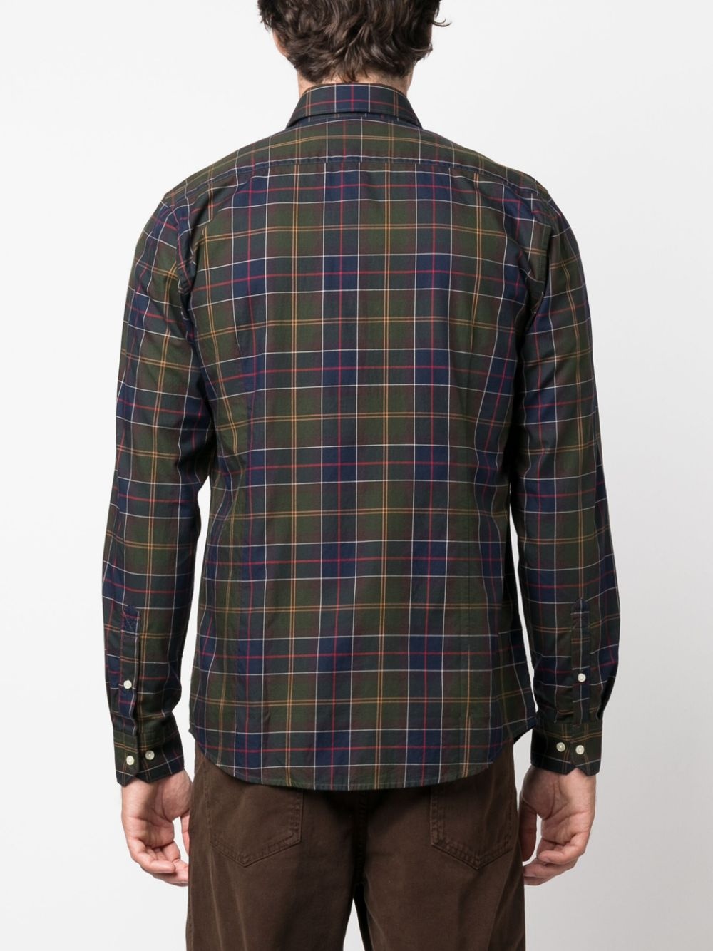 tartan-check cotton shirt - 4