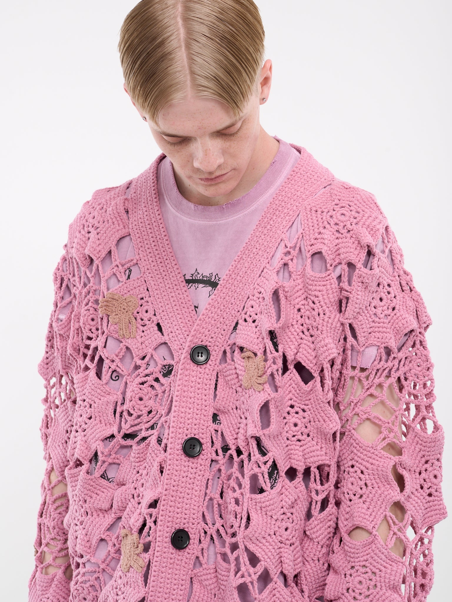 Spiderweb Knit Cardigan - 4