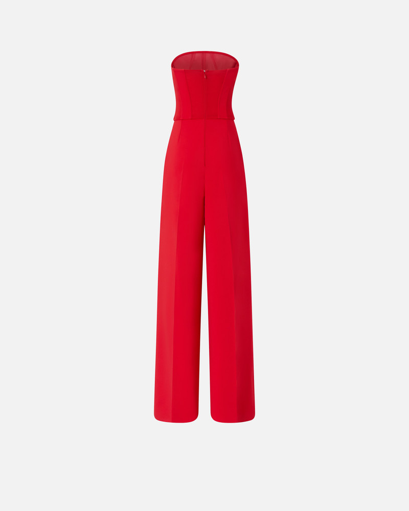 ELEGANT BUSTIER JUMPSUIT WITH WIDE-LEG TROUSERS 6